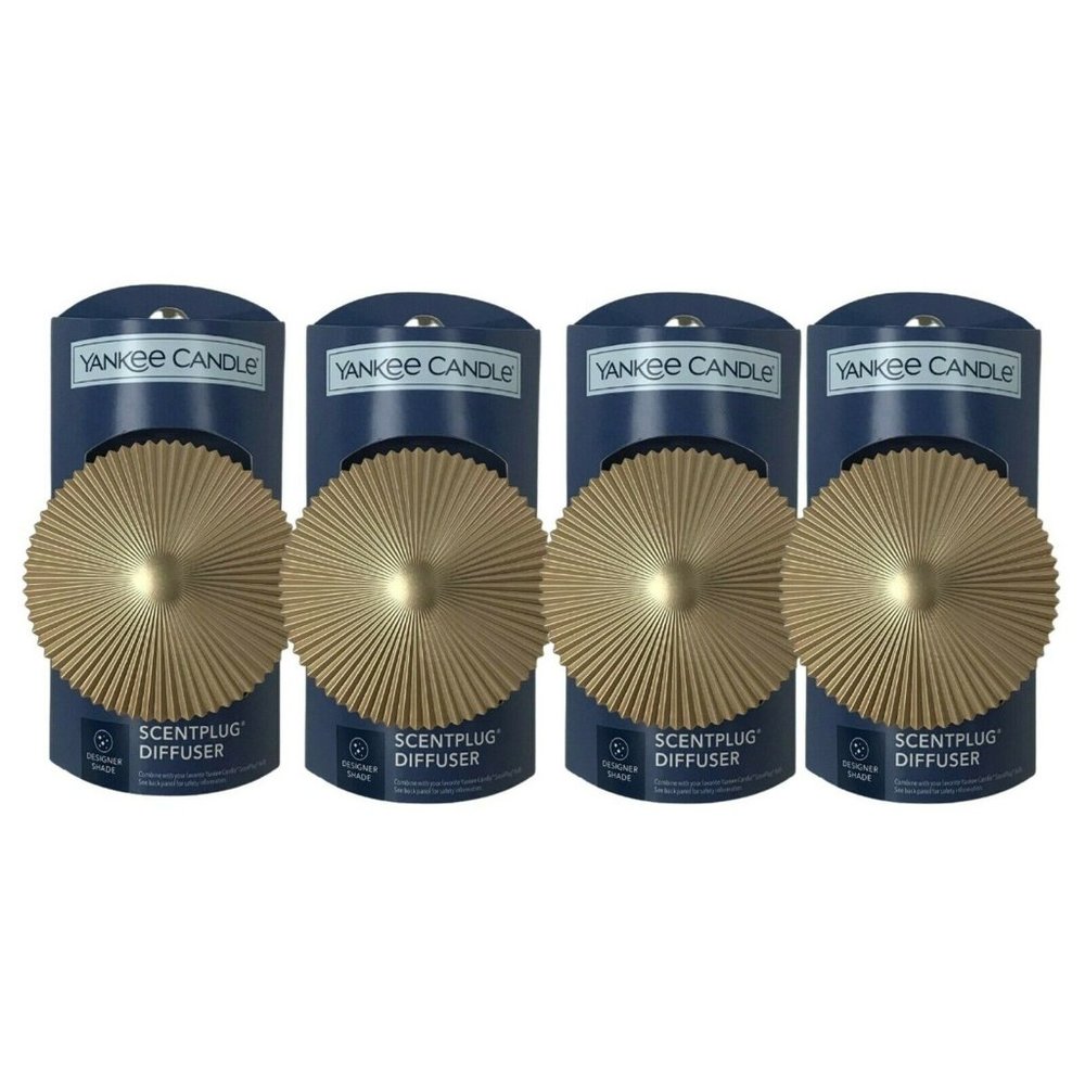 LOT OF 4 Yankee Candle Designer Shade Scent Plug Electric Diffuser Plug-In Bases